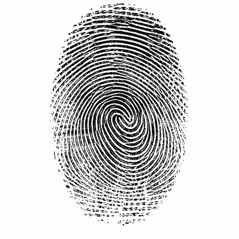 Inked thumb impression